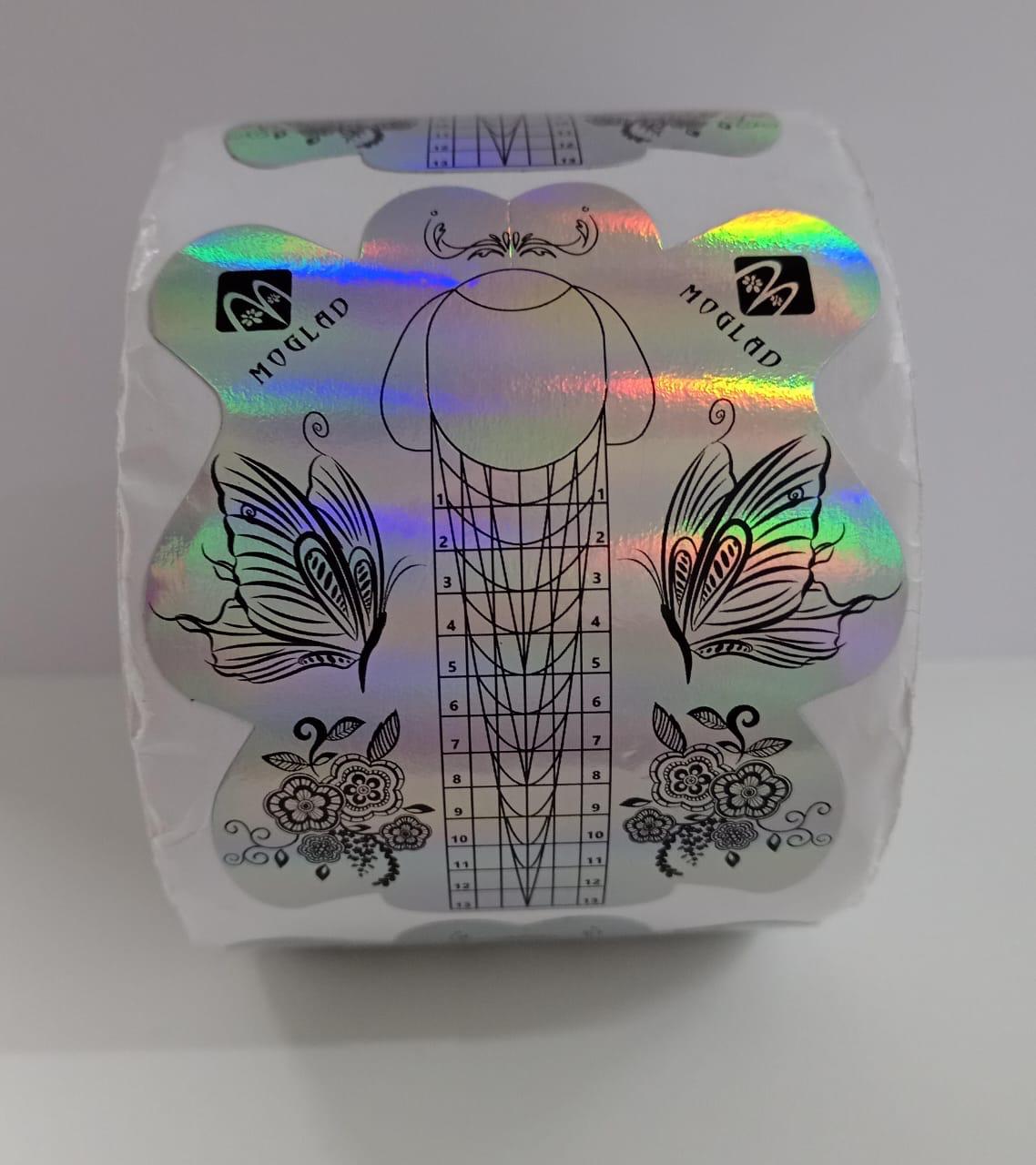 Rollo de moldes plateado